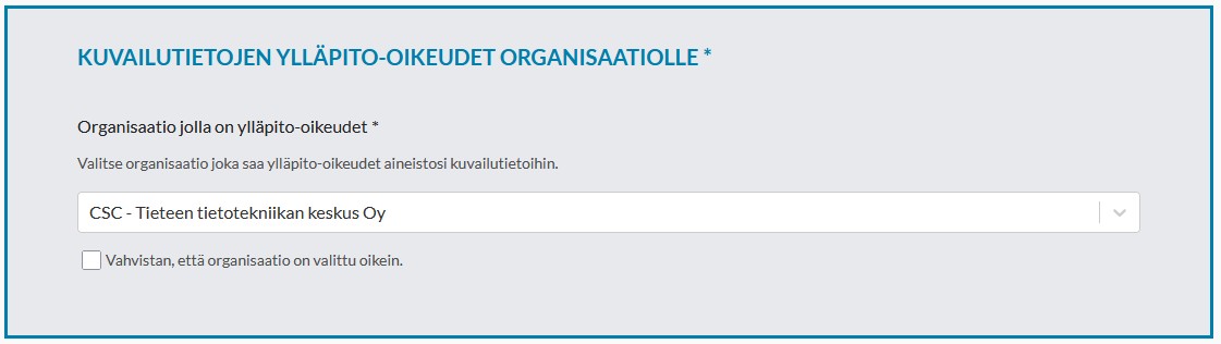 Pääkäyttäjä-organisaatio